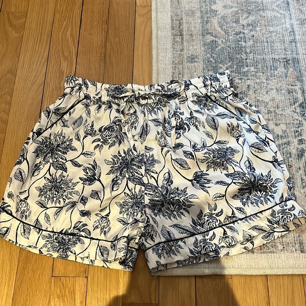Satin floral pajama set